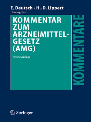 cover image of Kommentar zum Arzneimittelgesetz (AMG)